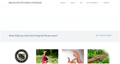 Desktop Screenshot of behavioroptionshypnosis.com