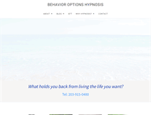 Tablet Screenshot of behavioroptionshypnosis.com